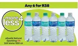 Game aQuellé Natural Sparkling OR Still Water 500 ml offer