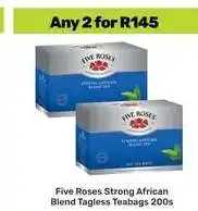 Game Five Roses Strong African Blend Tagless Teabags 200s offer