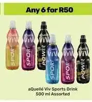 Game aQuellé Viv Sports Drink offer