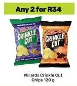 Game Willards Crinkle Cut Chips 120 g offer