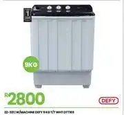 Fair Price Defy 9Kg T/T WHT Washing Machine DTT169 22-321 offer