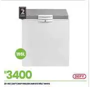 Fair Price Defy 195L White Deep Freezer DMF470 20-013 offer