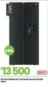 Fair Price Defy 496L SxS Black Glass Fridge DFF456 20-576 offer