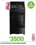 Fair Price Defy 4 Plate Compact Stove DSS554 21-017 offer