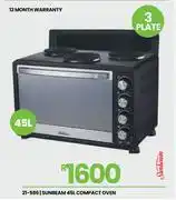 Fair Price Sunbeam 45L Compact Oven 21-586 offer