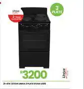 Fair Price Univa 3 Plate Stove U305 21-474 offer