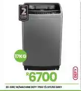 Fair Price Defy 17Kg T/L Grey W/Machine DTL153 22-328 offer