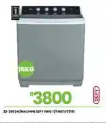 Fair Price Defy 15Kg T/T Met W/Machine DTT151 22-295 offer