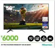 Fair Price Hisense 58 UHD 4K Smart Television 23-759 offer
