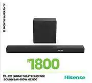 Fair Price Hisense 480W Home Theatre Soundbar HS3100 23-823 offer