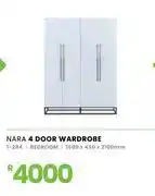 Fair Price Nara 4 Door Wardrobe 1600 x 450 x 2100mm 1-284 offer