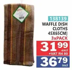 Arrow Cash And Carry Waffle dish cloths offer