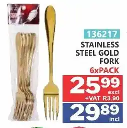 Arrow Cash And Carry Stainless steel gold fork offer