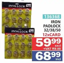 Arrow Cash And Carry Iron padlock offer