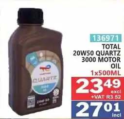 Arrow Cash And Carry Total 20w50 quartz 3000 motor oil offer