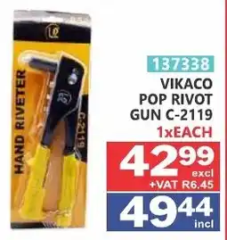 Arrow Cash And Carry Vikaco pop rivot gun offer