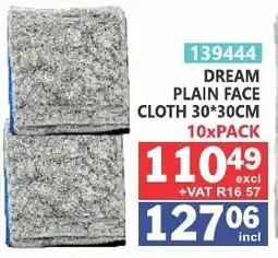 Arrow Cash And Carry Dream plain face cloth offer
