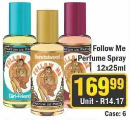 J&E Cash and Carry Follow Me Perfume Spray offer