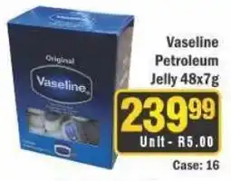 J&E Cash and Carry Vaseline Petroleum Jelly offer