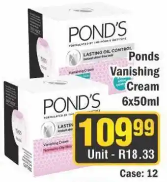 J&E Cash and Carry Ponds Vanishing Cream offer