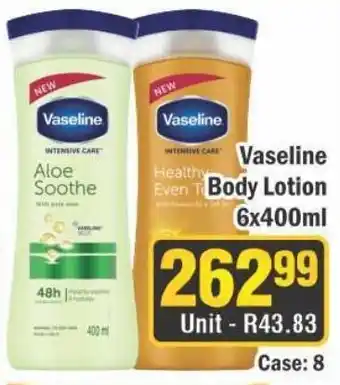J&E Cash and Carry Vaseline Body Lotion offer