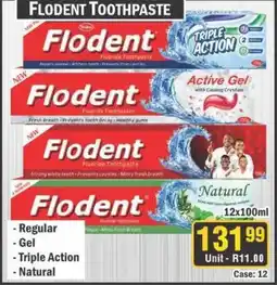 J&E Cash and Carry Flodent Toothpaste offer