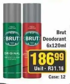 J&E Cash and Carry Brut Deodorant offer
