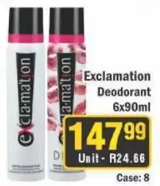 J&E Cash and Carry Exclamation Deodorant offer