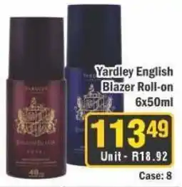 J&E Cash and Carry Yardley English Blazer Roll-on offer