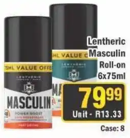 J&E Cash and Carry Lentheric Masculin Roll-on offer