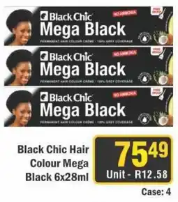 J&E Cash and Carry Black Chic Hair Colour Mega Black offer