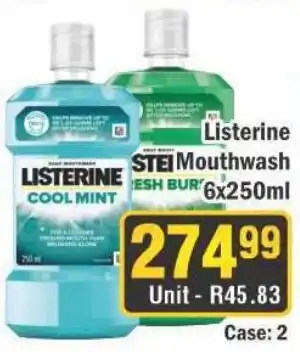 J&E Cash and Carry Listerine Mouthwash offer