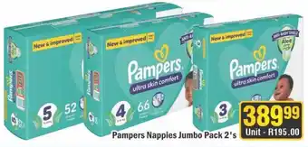 J&E Cash and Carry Pampers Nappies Jumbo Pack offer