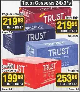J&E Cash and Carry Trust Condoms offer