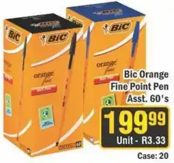J&E Cash and Carry Bic Orange Fine Point Pen offer