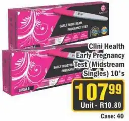 J&E Cash and Carry Clini Health Early Pregnancy Test offer