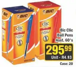 J&E Cash and Carry Bic Clic Ball Pens offer