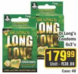 J&E Cash and Carry Dr Long's Condoms offer