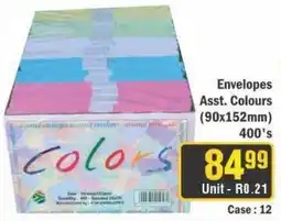 J&E Cash and Carry Envelopes offer