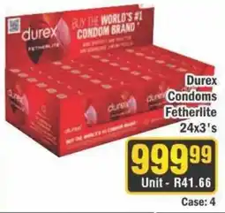 J&E Cash and Carry Durex Condoms Fetherlite offer