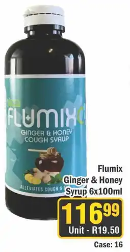 J&E Cash and Carry Flumix Ginger & Honey Syrup offer