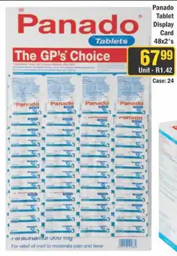 J&E Cash and Carry Panado Tablet Display Card offer