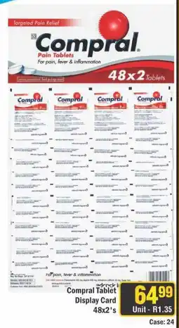 J&E Cash and Carry Compral Tablet Display Card offer