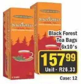 J&E Cash and Carry Black Forest Tea Bags offer