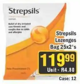 J&E Cash and Carry Strepsils Lozenges Bag offer