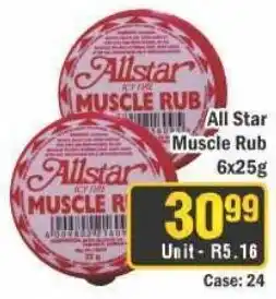 J&E Cash and Carry All Star Muscle Rub offer