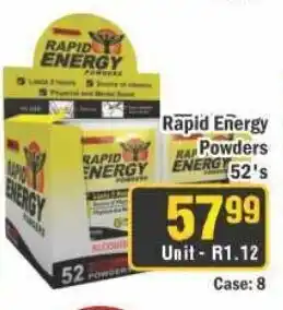 J&E Cash and Carry Rapid Energy Powders offer