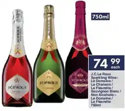 President Hyper J.C.Le Roux Sparkling Wine Le Domaine/ La Chanson/ La Fleurette/ Sauvignon Blanc/ Non Alcaholic: Le Domaine/ La Fleurette offer