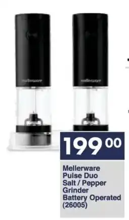 President Hyper Mellerware Pulse Duo Salt/ Pepper Grinder Battery Operated offer