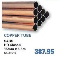 Cashbuild Copper tube offer